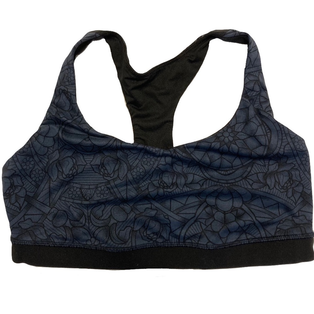Lululemon | Blue |  Floral | Sports Bra | Size 10